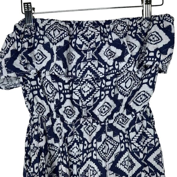 Charlotte Russe Blue and White Mini Dress - Picture 2 of 9